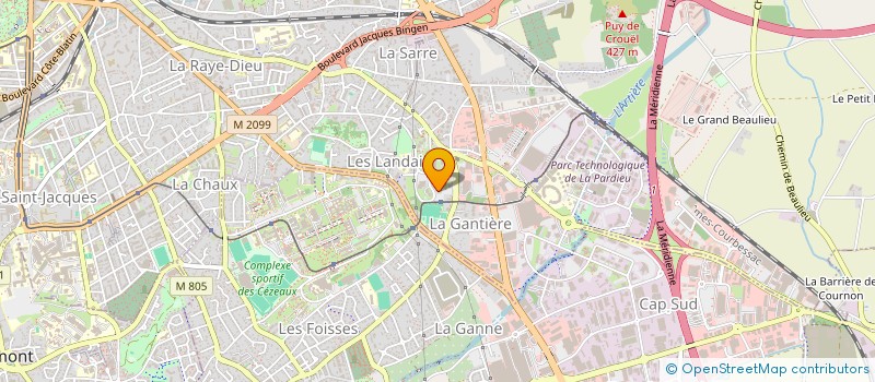 localisation de l'entreprise SCI LES DOMES 63  CLERMONT-FERRAND