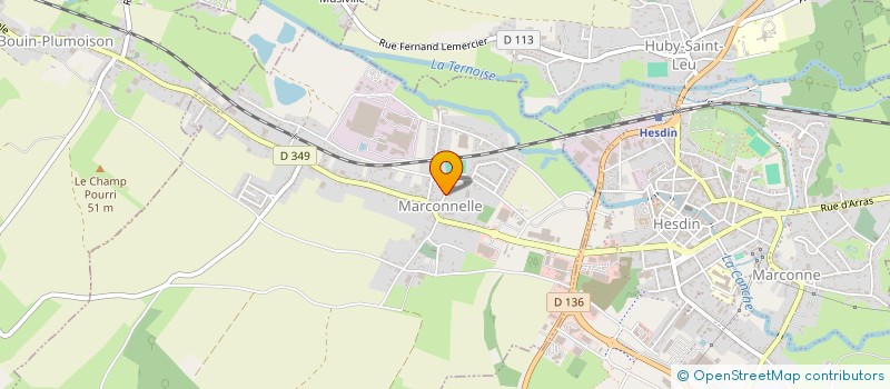 localisation de l'entreprise SCI LES DONDAINES  MARCONNE