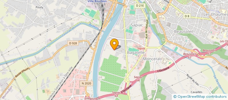 localisation de l'entreprise SCI LES DOSSES  MONTAUBAN