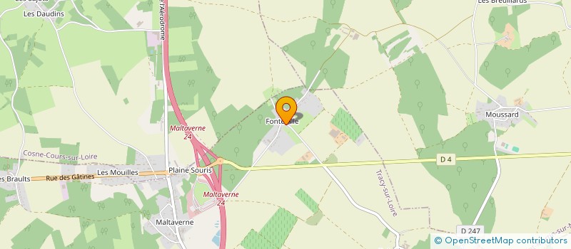 localisation de l'entreprise SCI LES DOUDOUS à TRACY-SUR-LOIRE