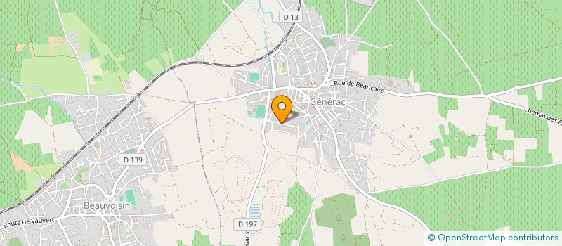 localisation de l'entreprise SCI LES DOUVES  GENERAC