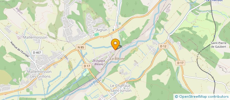 localisation de l'entreprise SCI LES DOUZE CHENES  AIGLUN