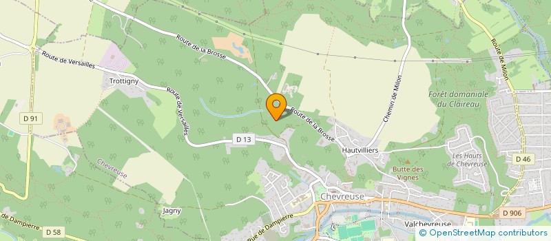 localisation de l'entreprise SCI LES DRACS  CHEVREUSE