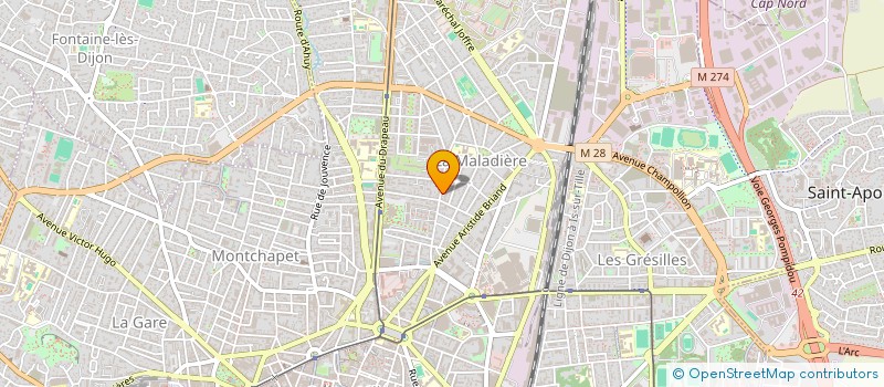 localisation de l'entreprise SCI LES DRAGONS  DIJON