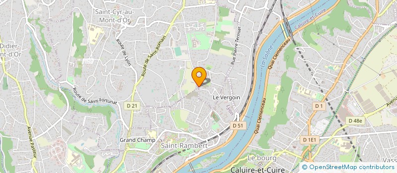 localisation de l'entreprise SCI LES DRAPERIES  SAINT-CYR-AU-MONT-D'OR