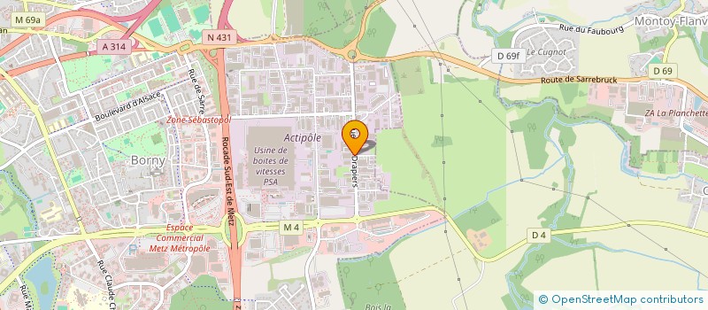 localisation de l'entreprise SCI LES DRAPIERS  METZ