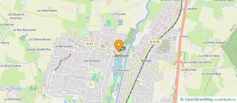 localisation de l'entreprise SCI LES DRAPIERS  BETTON