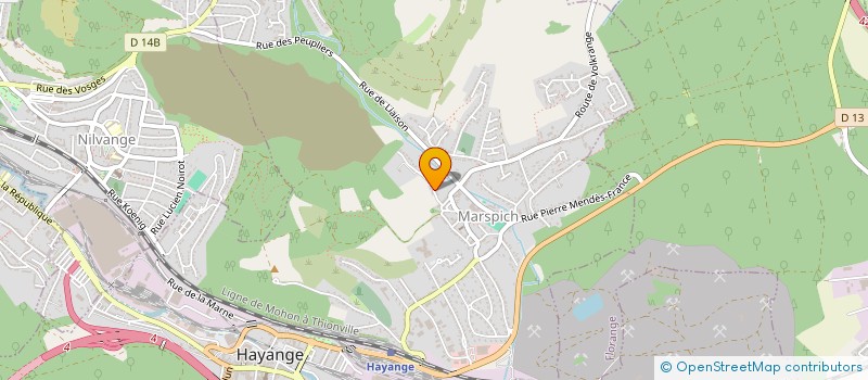 localisation de l'entreprise SCI LES DRIUTS  HAYANGE