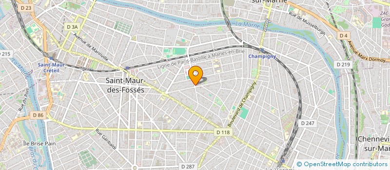 localisation de l'entreprise SCI LES DRIVERS  SAINT-MAUR-DES-FOSSES