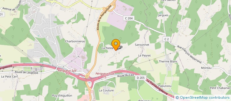 localisation de l'entreprise SCI LES DRUS à SANILHAC