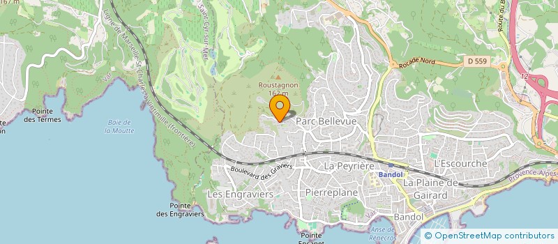 localisation de l'entreprise SCI LES DRUS à BANDOL