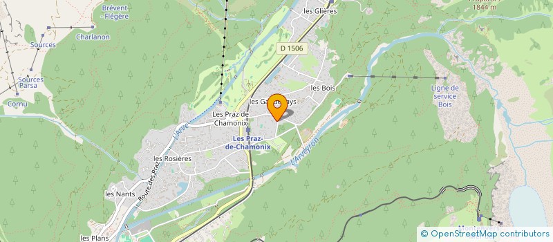 localisation de l'entreprise SCI LES DRUS à CHAMONIX-MONT-BLANC