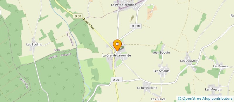 localisation de l'entreprise SCI LES DRYADES  BURS-EN-OTHE