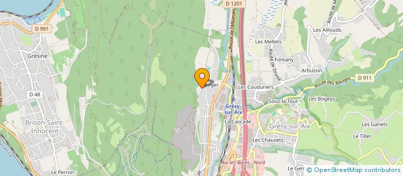 localisation de l'entreprise SCI  LES DRYADES  GRESY-SUR-AIX