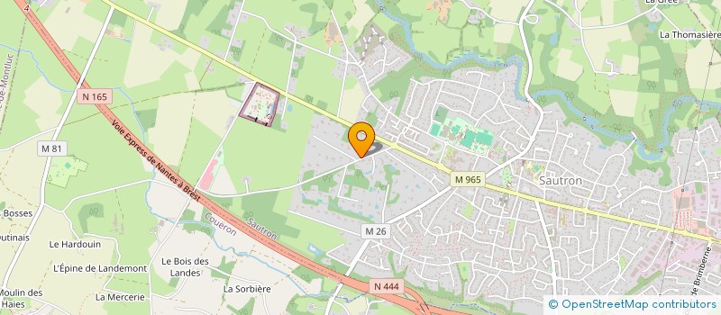 localisation de l'entreprise SCI LES DRYADES  SAUTRON