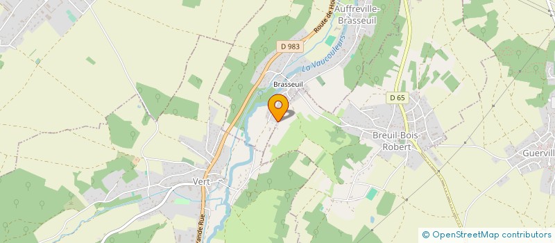 localisation de l'entreprise SCI LES DRYADES  AUFFREVILLE-BRASSEUIL