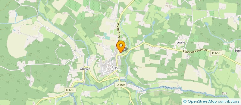 localisation de l'entreprise SCI LES DRYADES  SOS