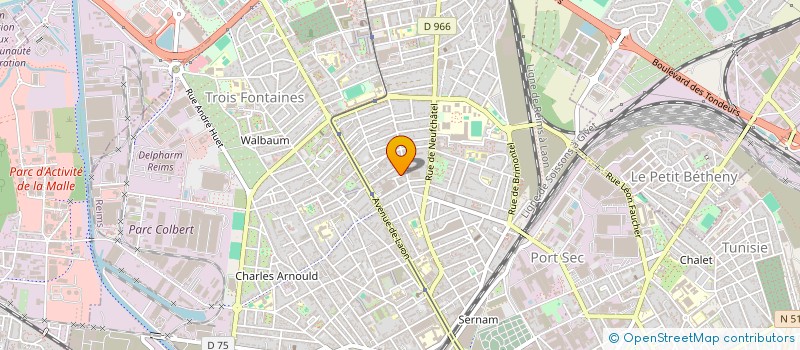 localisation de l'entreprise SCI LES DUIZETTES  REIMS