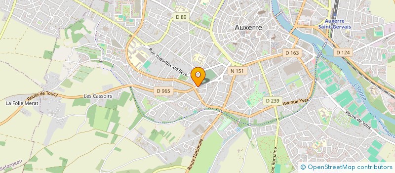 localisation de l'entreprise SCI LES DUMONTS à AUXERRE