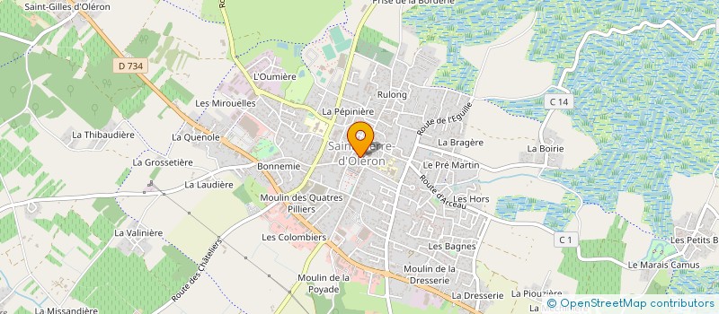 localisation de l'entreprise SCI LES DUNES  SAINT-PIERRE-D'OLERON