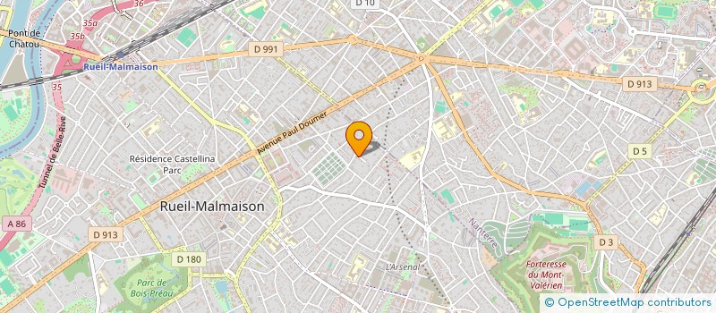 localisation de l'entreprise SCI LES DUNES à RUEIL-MALMAISON