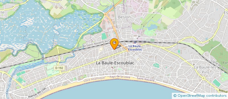 localisation de l'entreprise SCI LES DUNES  LA BAULE-ESCOUBLAC