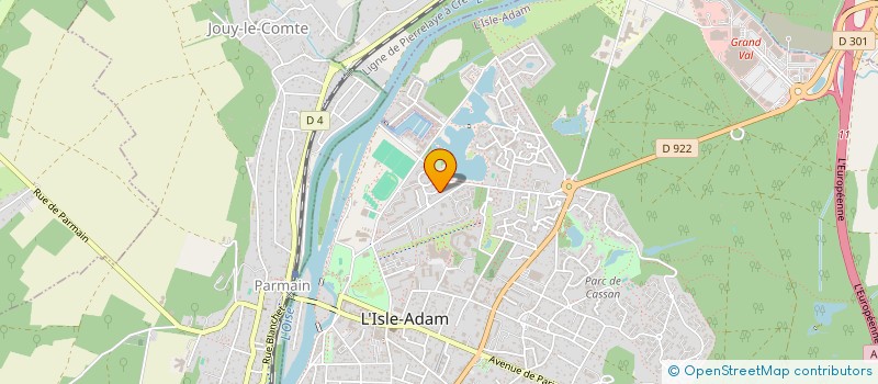 localisation de l'entreprise SCI LES DUNES  L'ISLE-ADAM