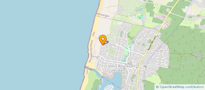 localisation de l'entreprise SCI LES DUNES  VIEUX-BOUCAU-LES-BAINS