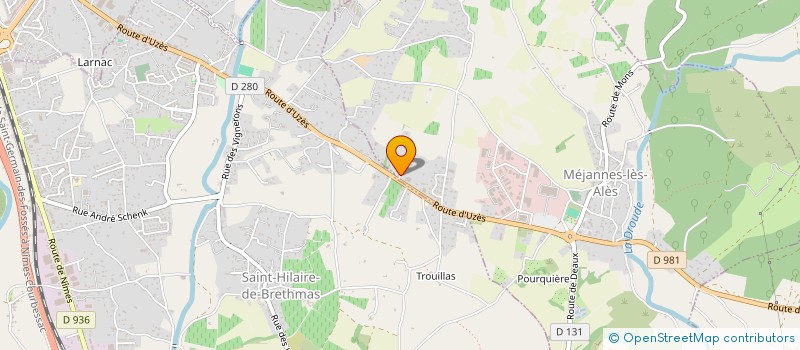 localisation de l'entreprise SCI LES DUNES  MEJANNES-LES-ALES