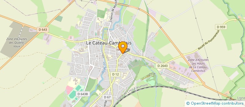 localisation de l'entreprise SCI LES DUNES  LE CATEAU-CAMBRESIS
