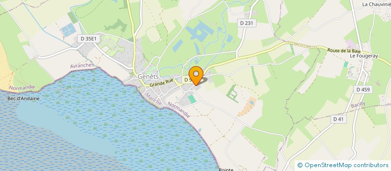 localisation de l'entreprise SCI LES DUNES  GENETS