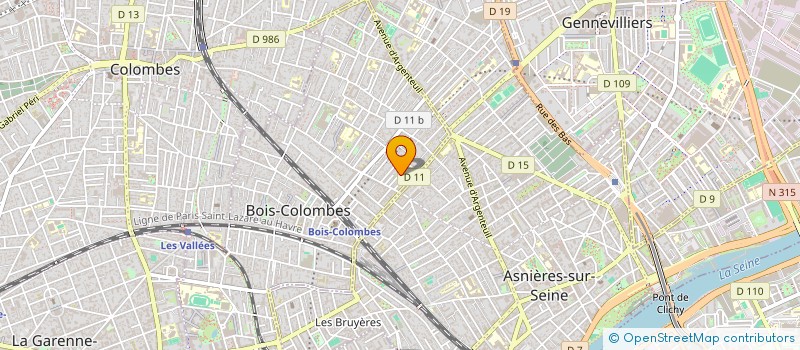 localisation de l'entreprise SCI LES DUNES à BOIS-COLOMBES