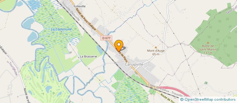 localisation de l'entreprise SCI LES DUNES à CANAPVILLE