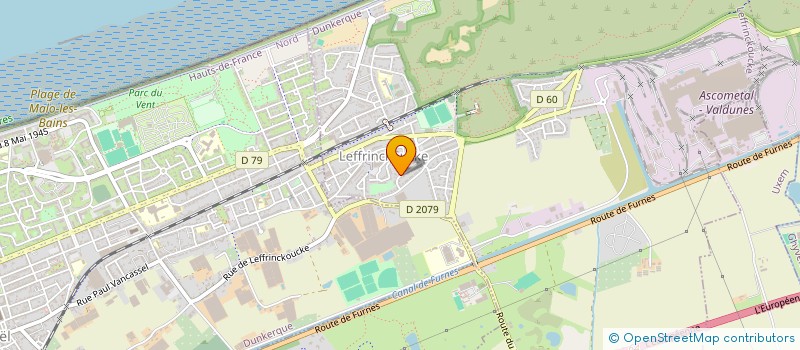 localisation de l'entreprise SCI LES DUNES AUX ANGES  LEFFRINCKOUCKE