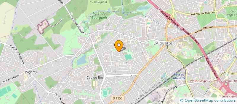 localisation de l'entreprise SCI LES DUNES BLANCHES  PESSAC