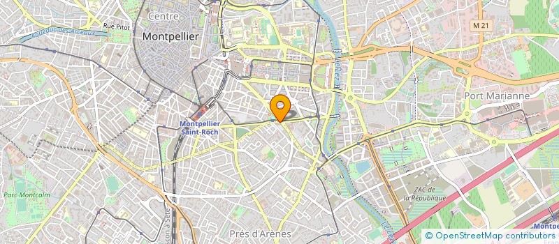 localisation de l'entreprise SCI LES DUNES D'OR à MONTPELLIER