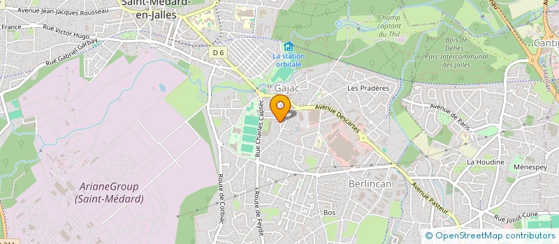 localisation de l'entreprise SCI LES DUNES DU SUD OUEST  SAINT-MEDARD-EN-JALLES