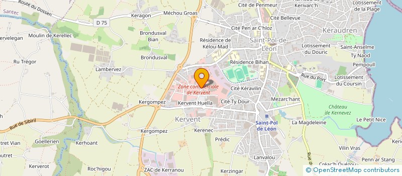 localisation de l'entreprise SCI LES DUONS  SAINT-POL-DE-LEON