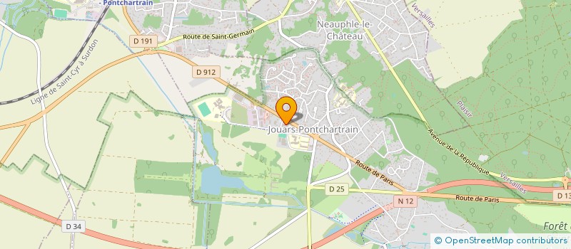 localisation de l'entreprise SCI LES EAUX BLEUES  JOUARS-PONTCHARTRAIN