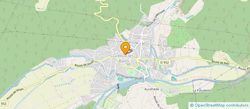 localisation de l'entreprise SCI LES EAUX CHAUDES à GREOUX-LES-BAINS