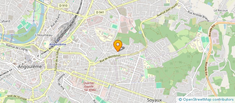 localisation de l'entreprise SCI LES EAUX VIVES à ANGOULEME