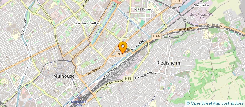 localisation de l'entreprise SCI LES EAUX VIVES  MULHOUSE