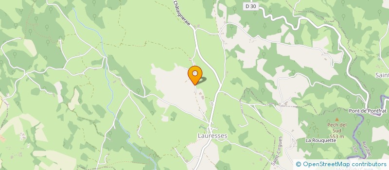 localisation de l'entreprise SCI LES EAUX VIVES  GORSES