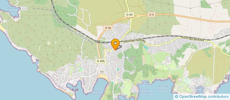 localisation de l'entreprise SCI LES EAUX VIVES  MARTIGUES