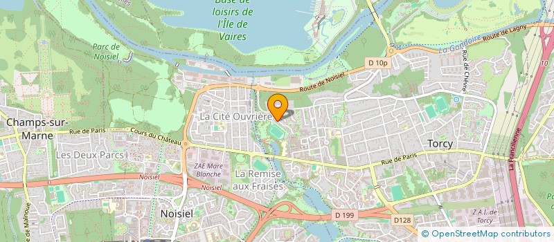 localisation de l'entreprise SCI LES EAUX VIVES  TORCY