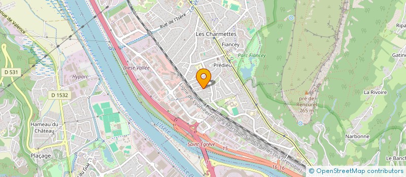 localisation de l'entreprise SCI LES ECHELLES  SAINT-EGREVE