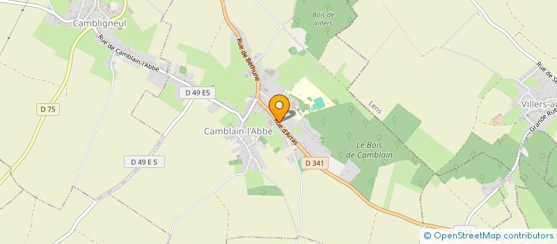 localisation de l'entreprise SCI LES ECHEVINS  CAMBLAIN-L'ABBE