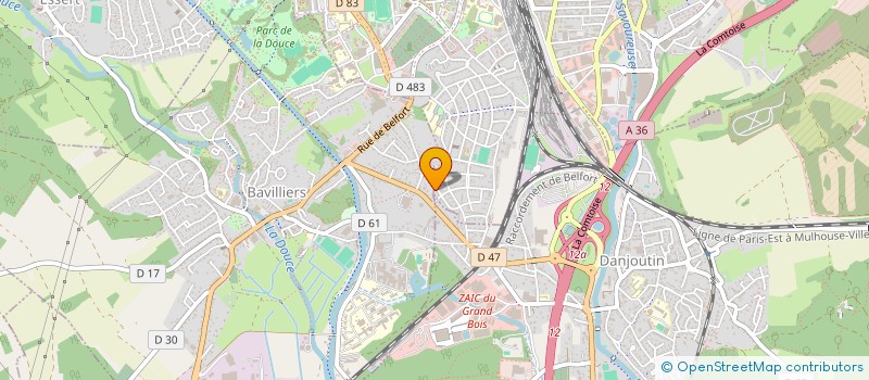 localisation de l'entreprise SCI LES ECOLES à BELFORT