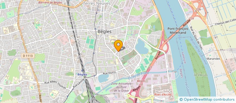 localisation de l'entreprise SCI LES ECOLES  BEGLES