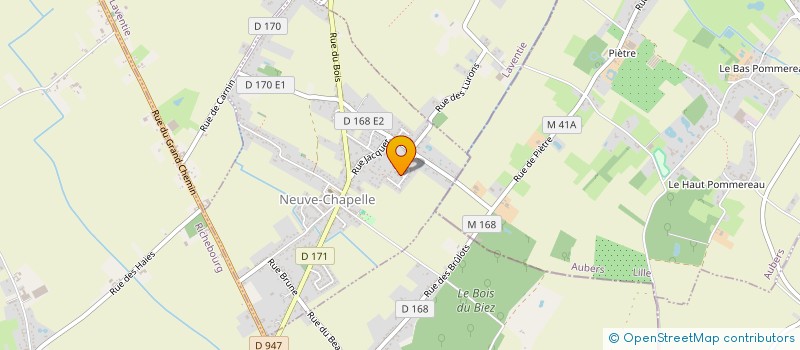 localisation de l'entreprise SCI LES ECOLIERS  NEUVE-CHAPELLE